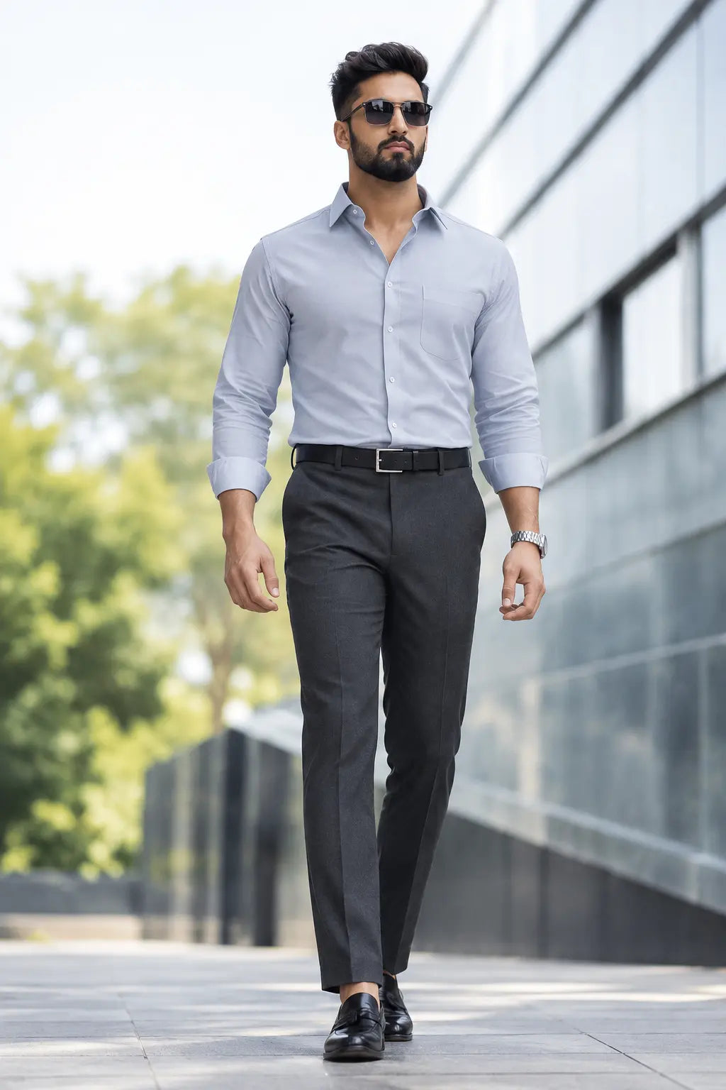 Light grey shirt matching pant
