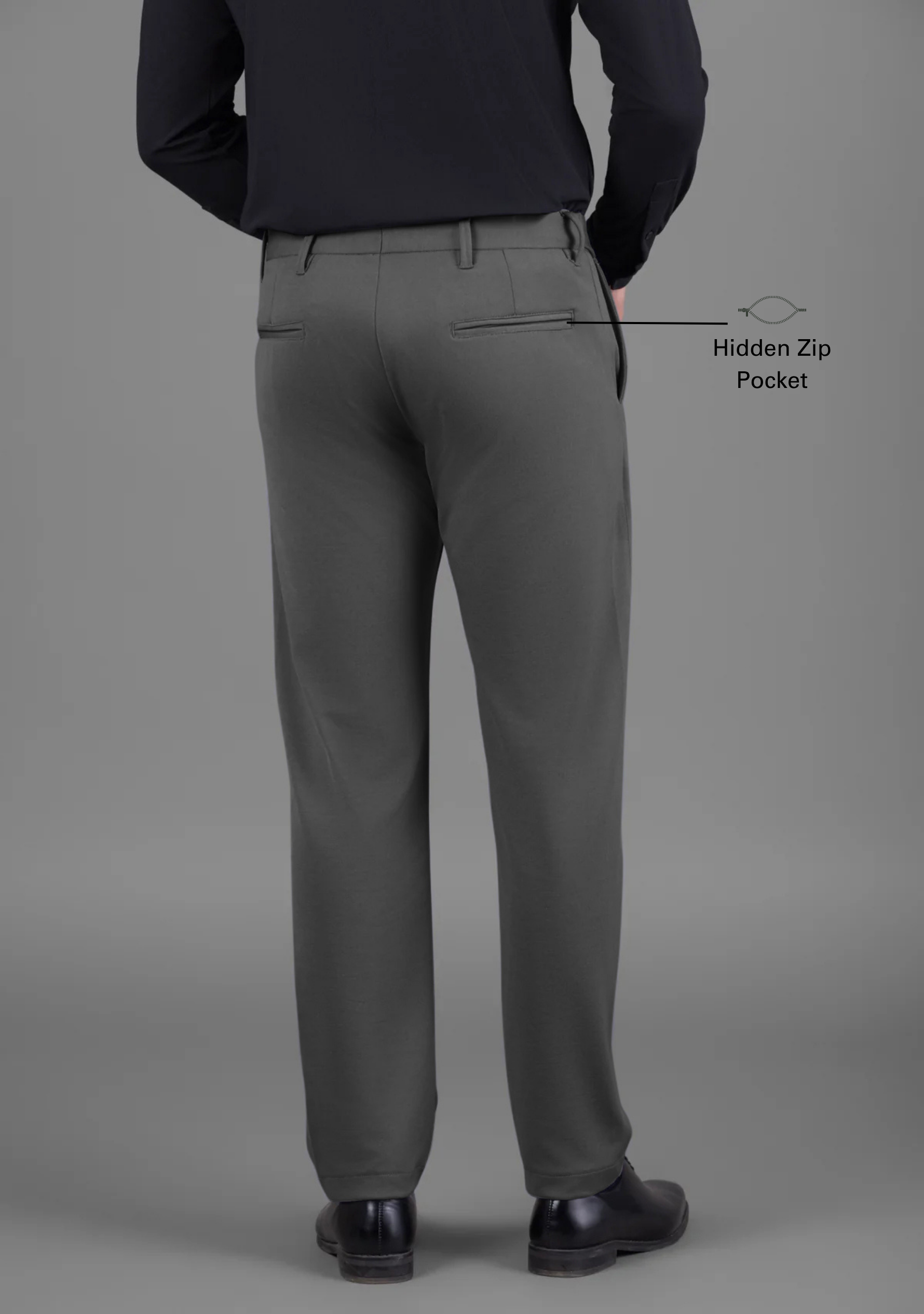 UltraEase 4way Stretch Roman Grey Pant