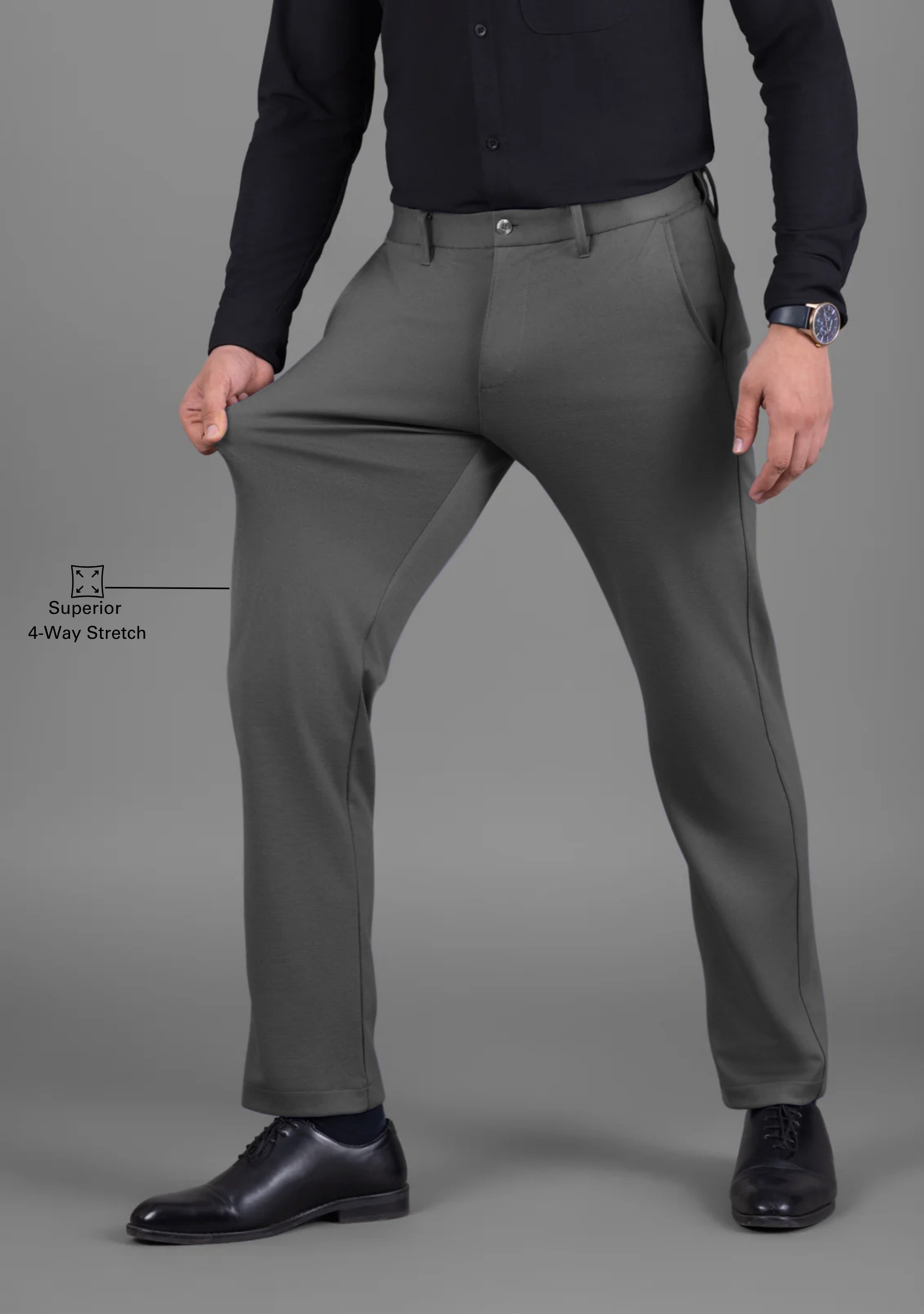 UltraEase 4way Stretch Roman Grey Pant