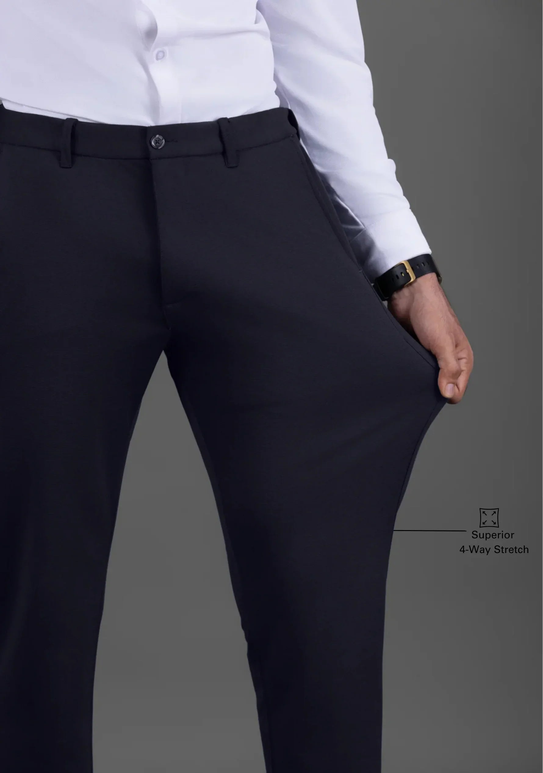 UltraEase 4way Stretch Stone Blue Pant - The Manatomy