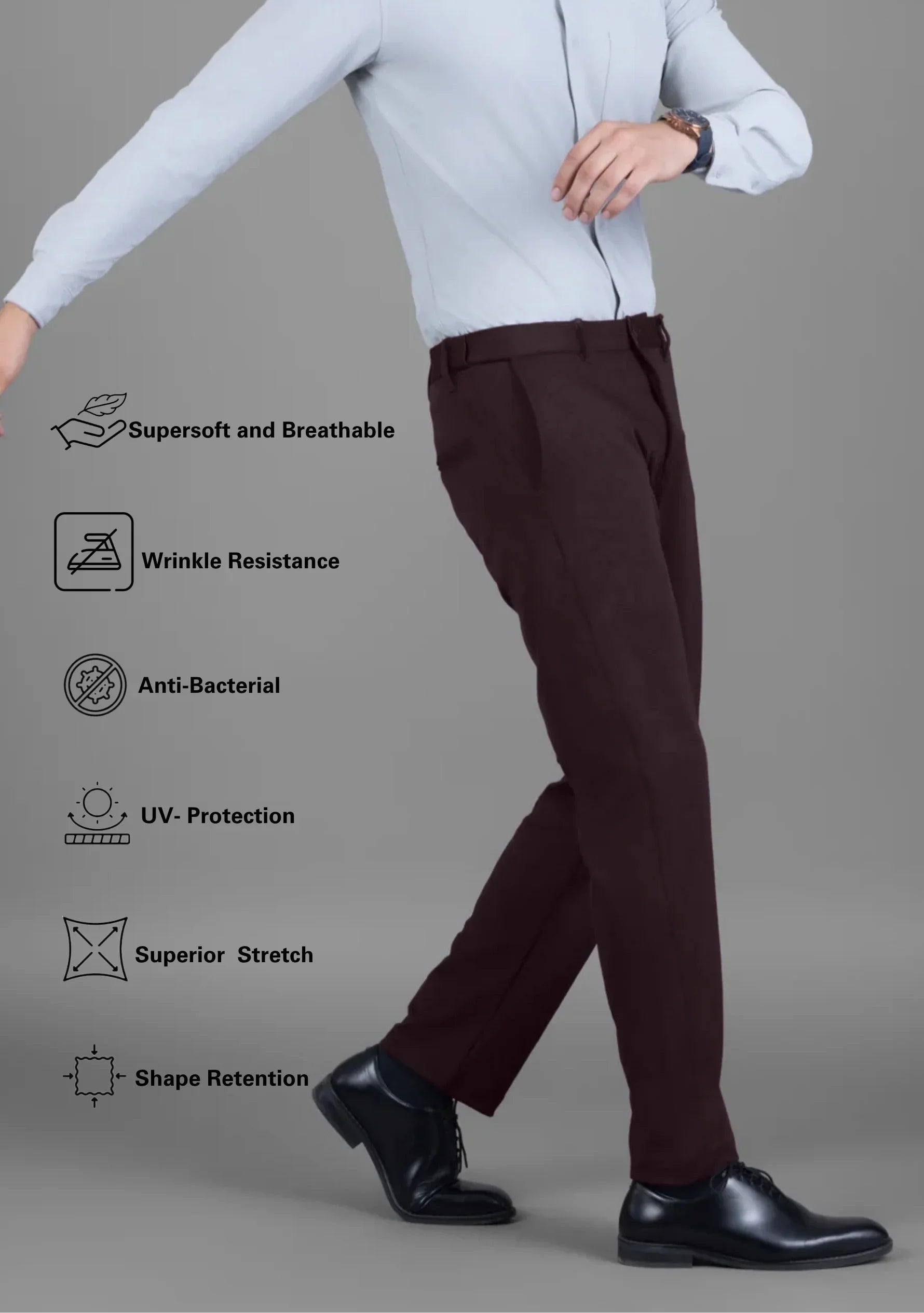 UltraEase 4way Stretch Mulberry Pant - The Manatomy
