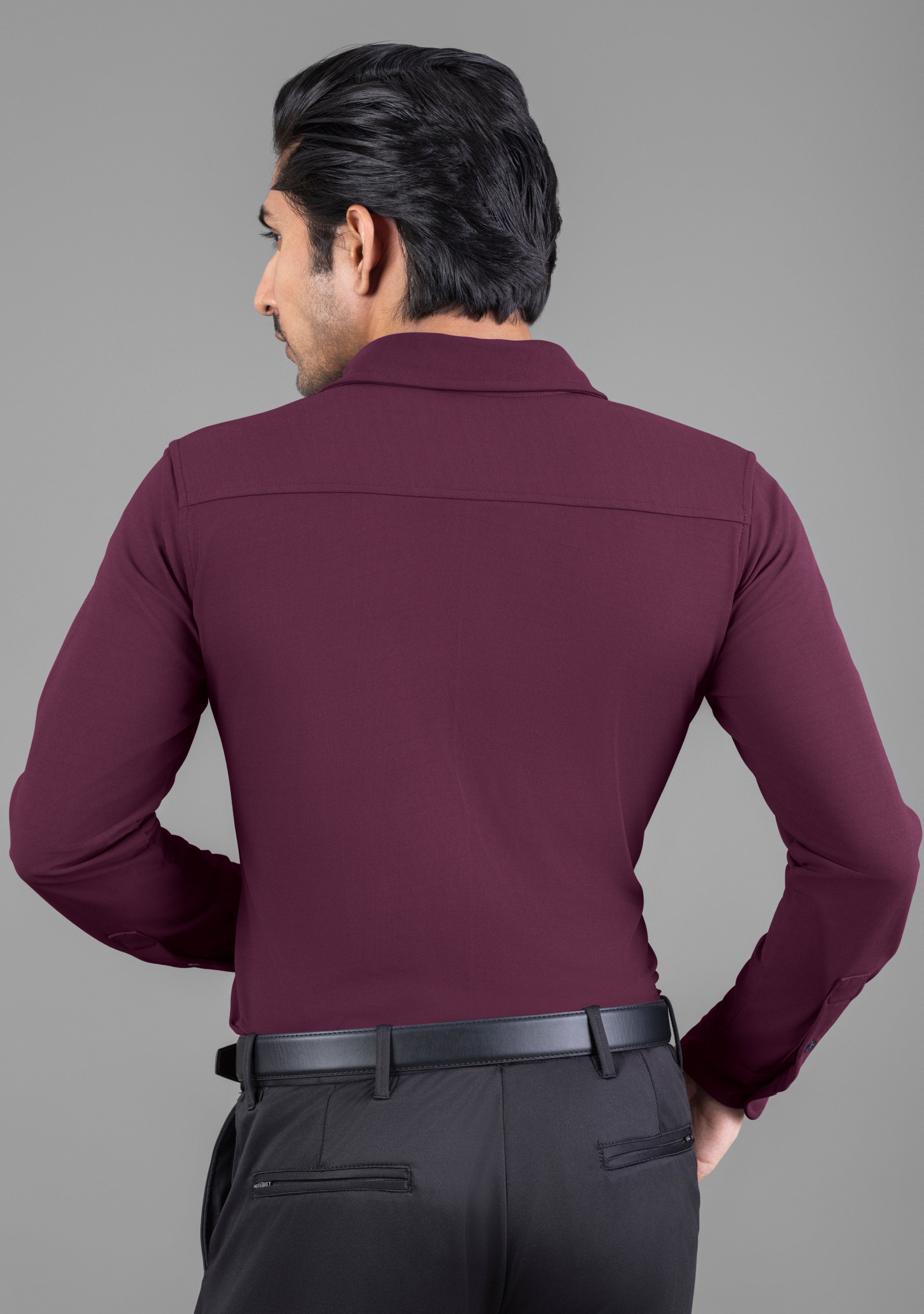Berry Wine Full Sleeve Versatile Shirt
