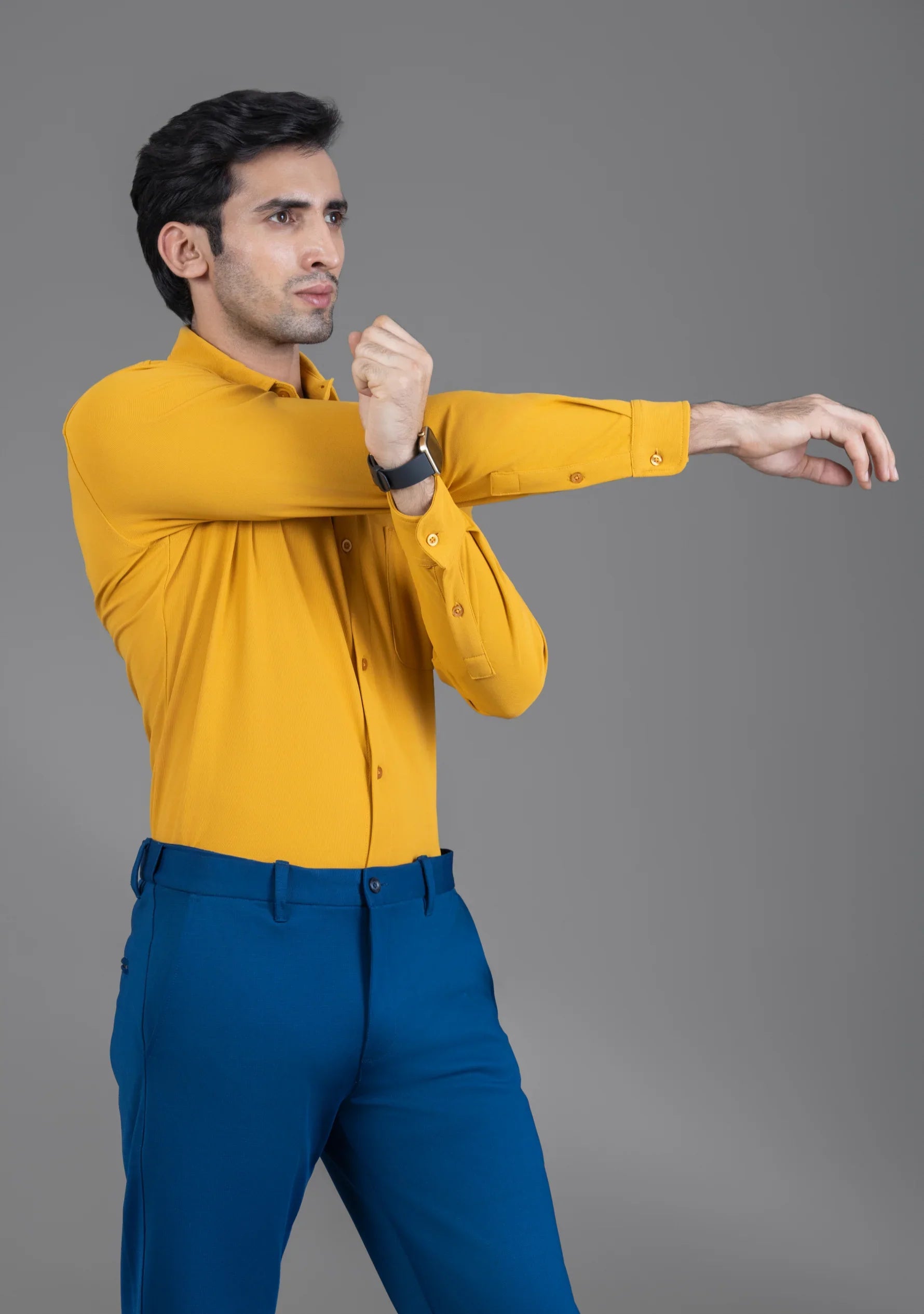 Bright Mango Full Sleeve Versatile Shirt - The Manatomy