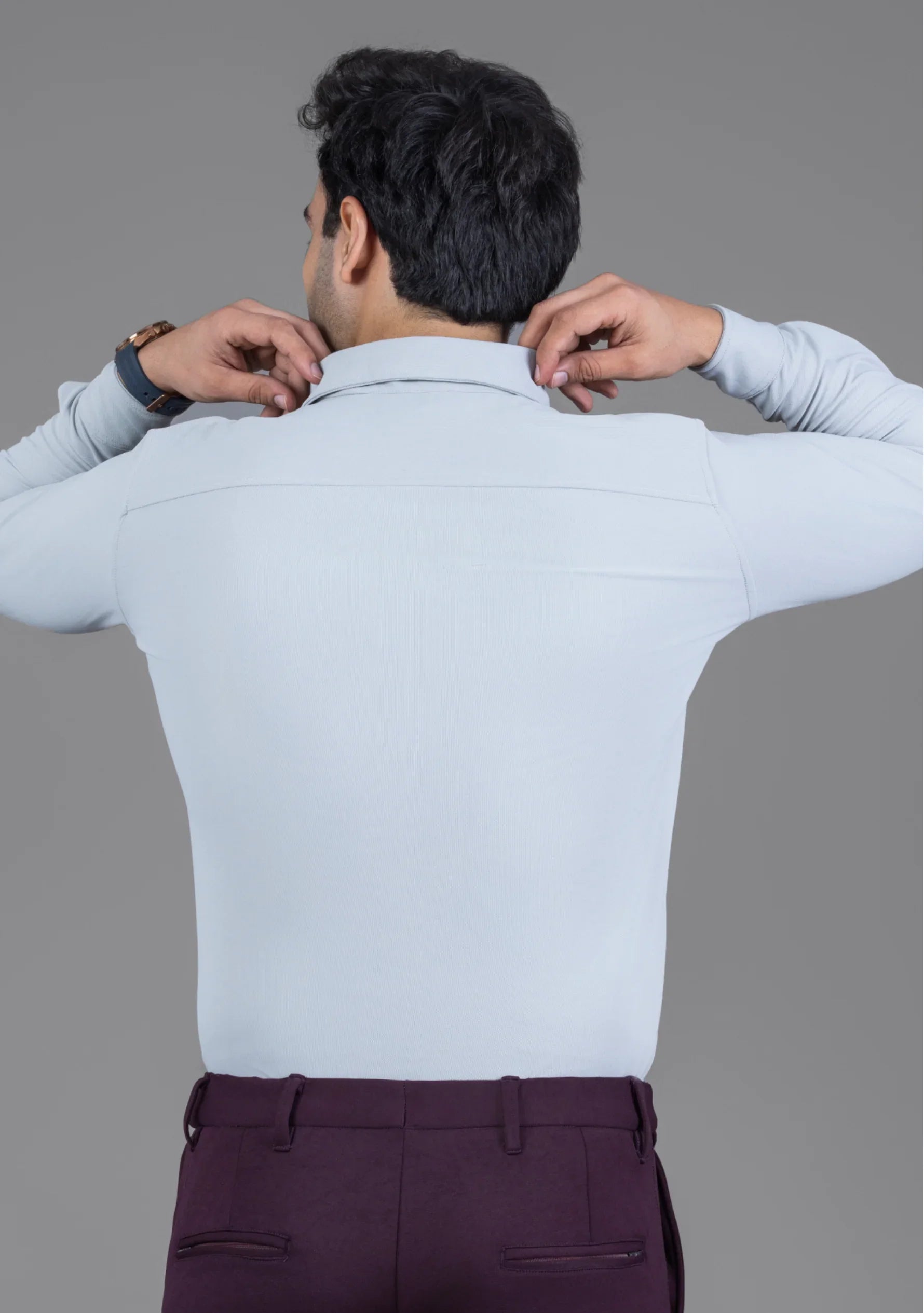 Clear Grey Full Sleeve Versatile Shirt - The Manatomy