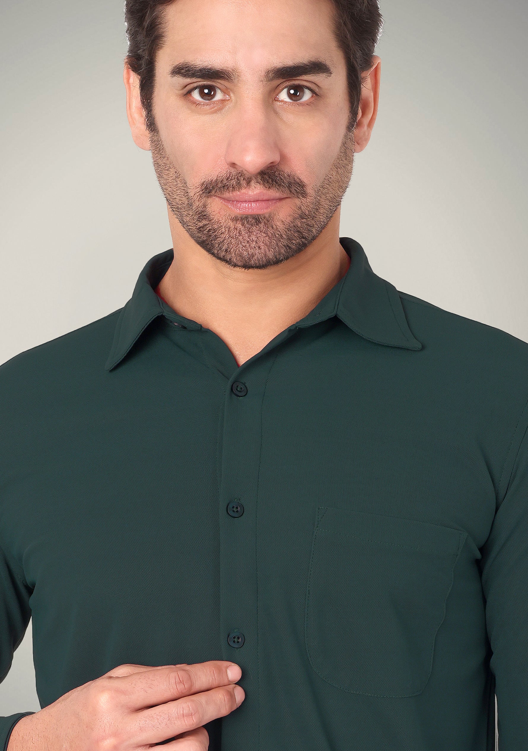 Deep Teal Full Sleeve Versatile Shirt