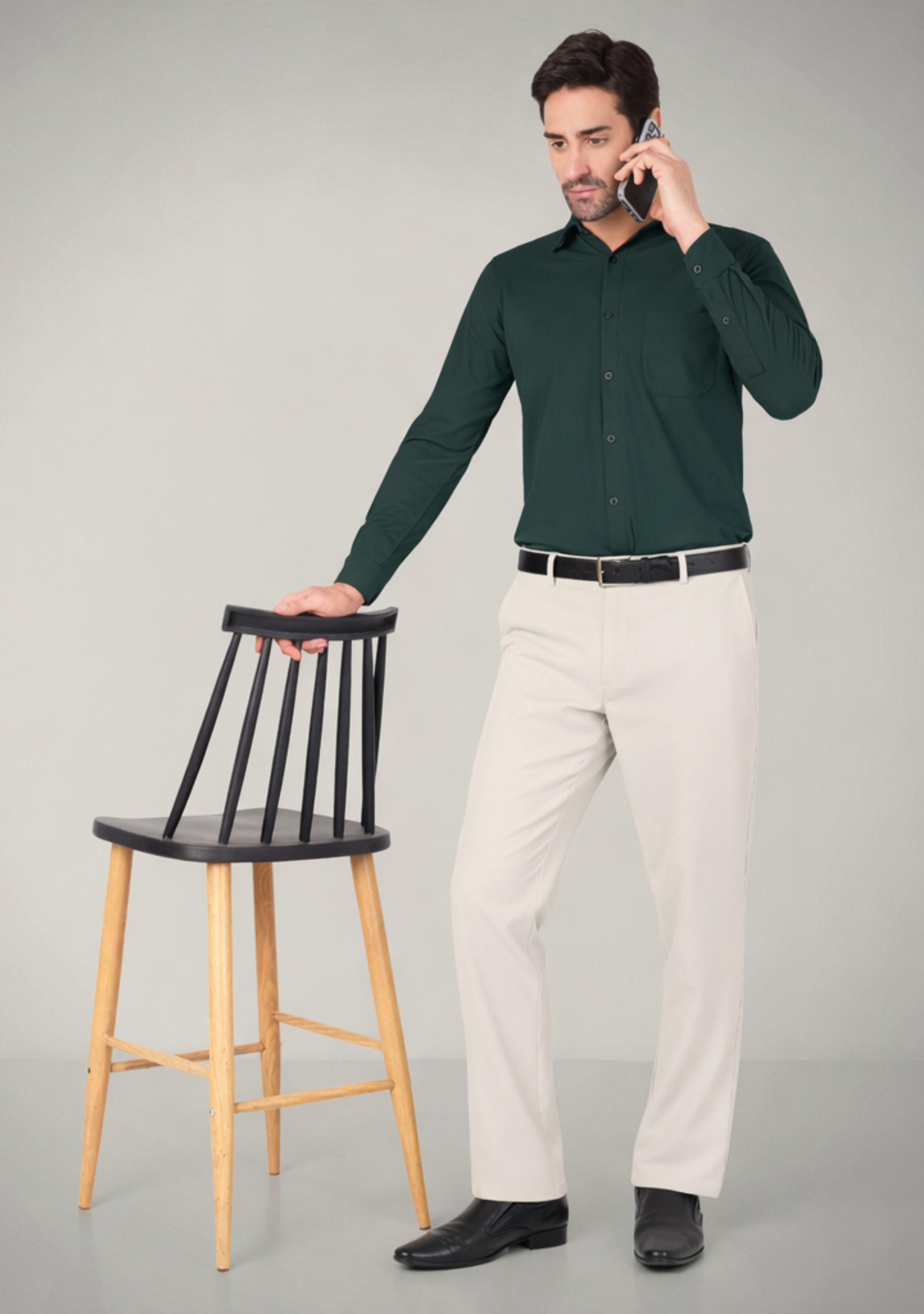 Deep Teal Full Sleeve Versatile Shirt