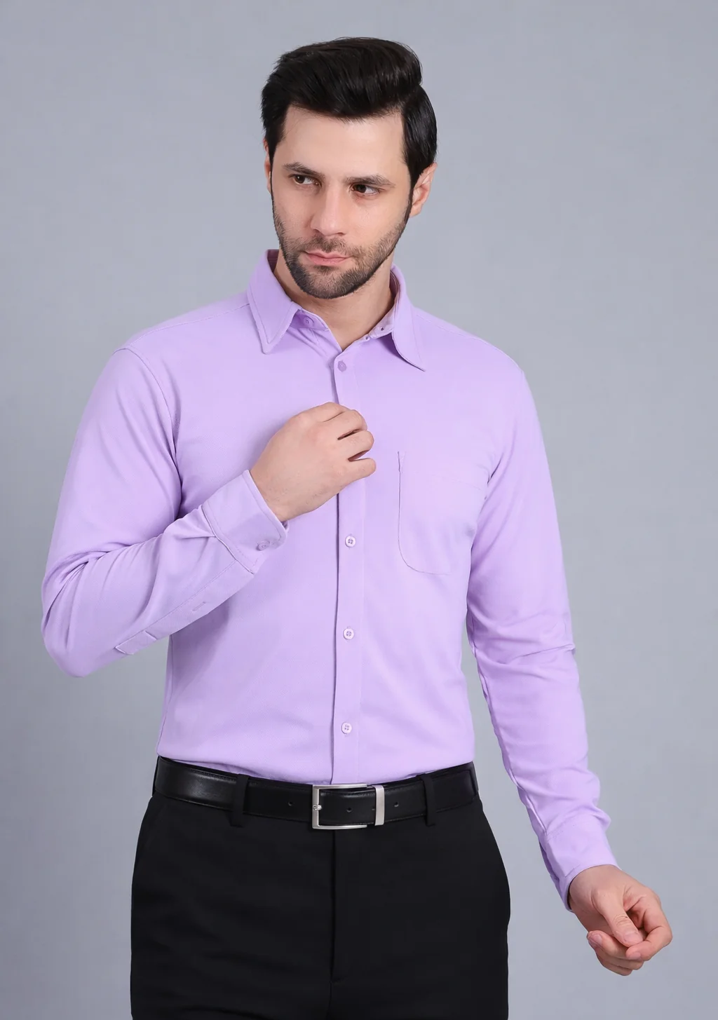 Lazy Lavender Full Sleeve Versatile Shirt