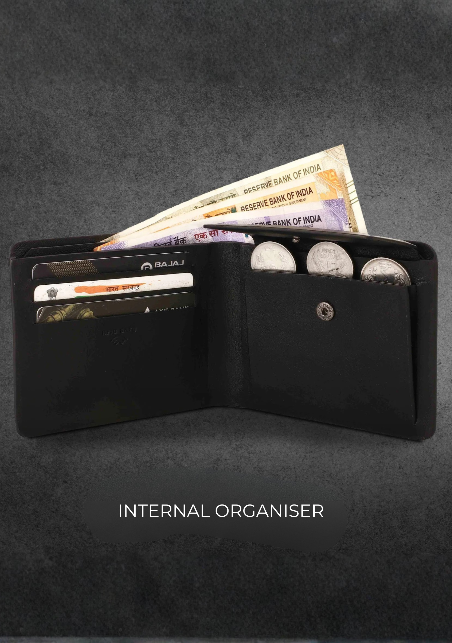 Legacy Black Bifold Wallet