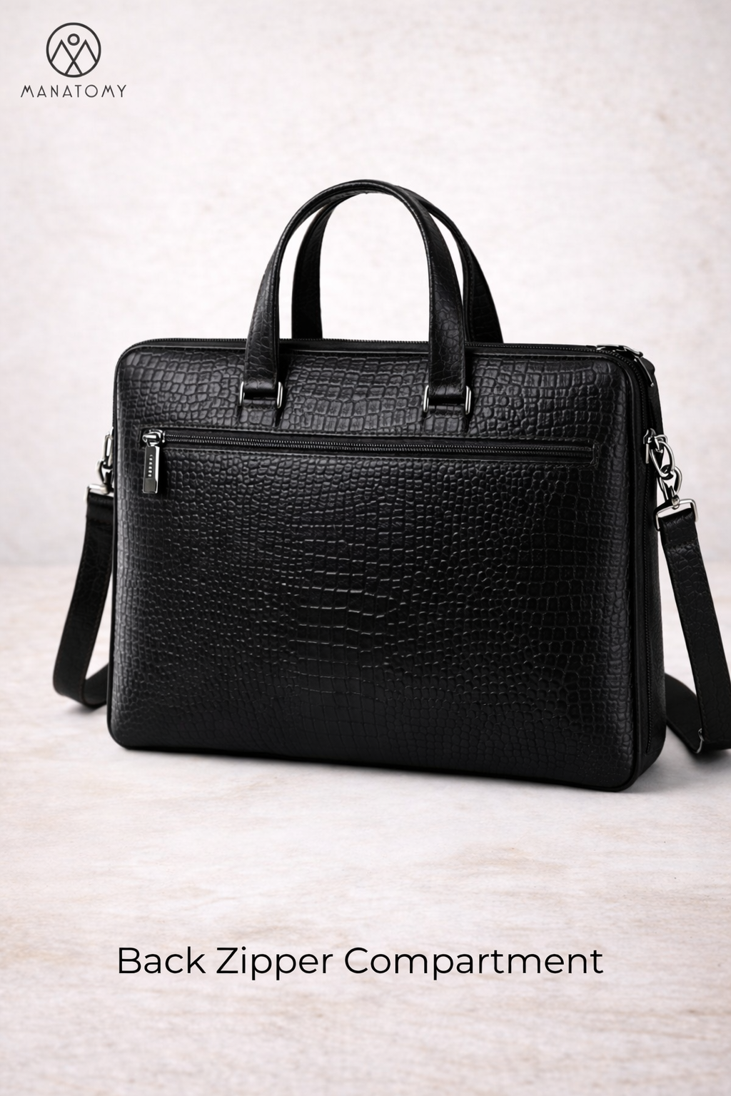Legacy Croc Black Laptop Bag