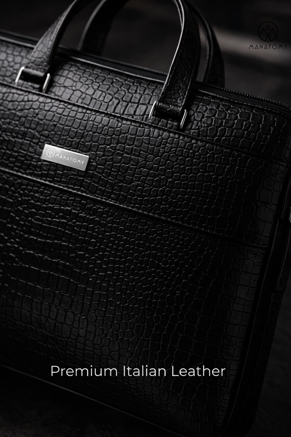 Legacy Croc Black Laptop Bag