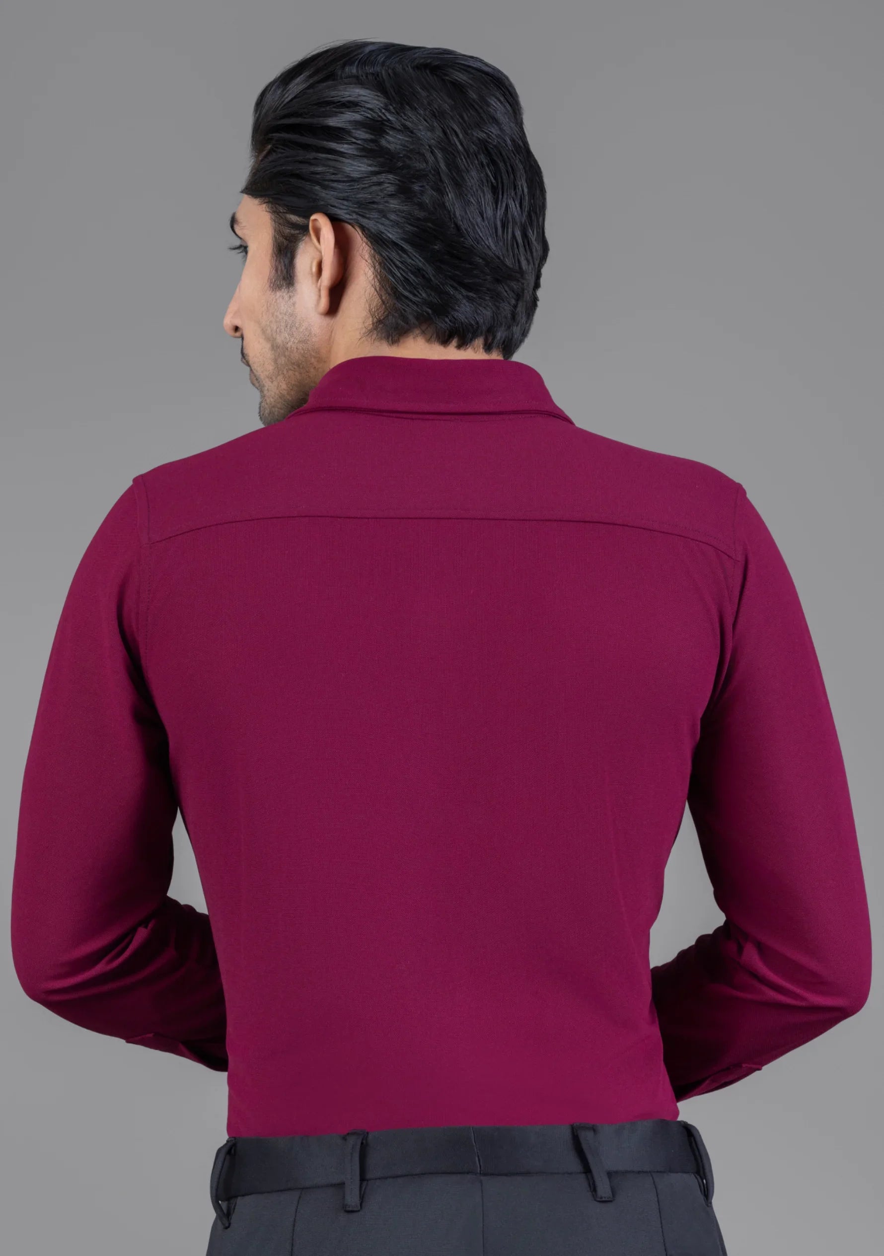 Magic Maroon Full Sleeve Versatile Shirt - The Manatomy