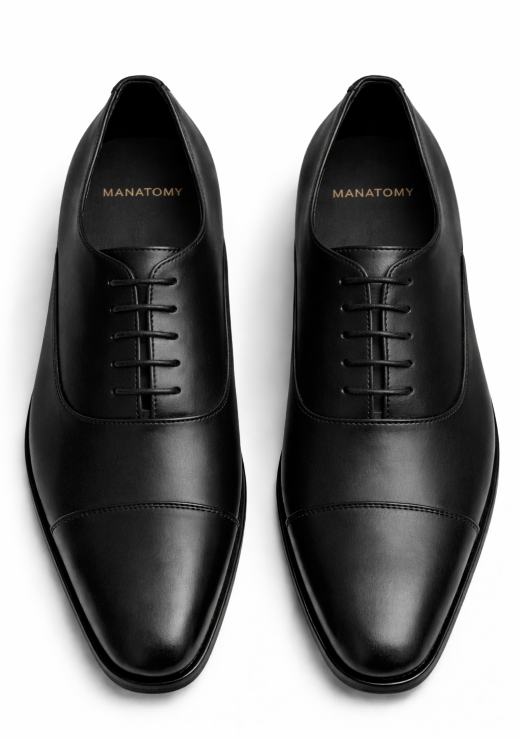 Prestige Cap Toe Black Shoes