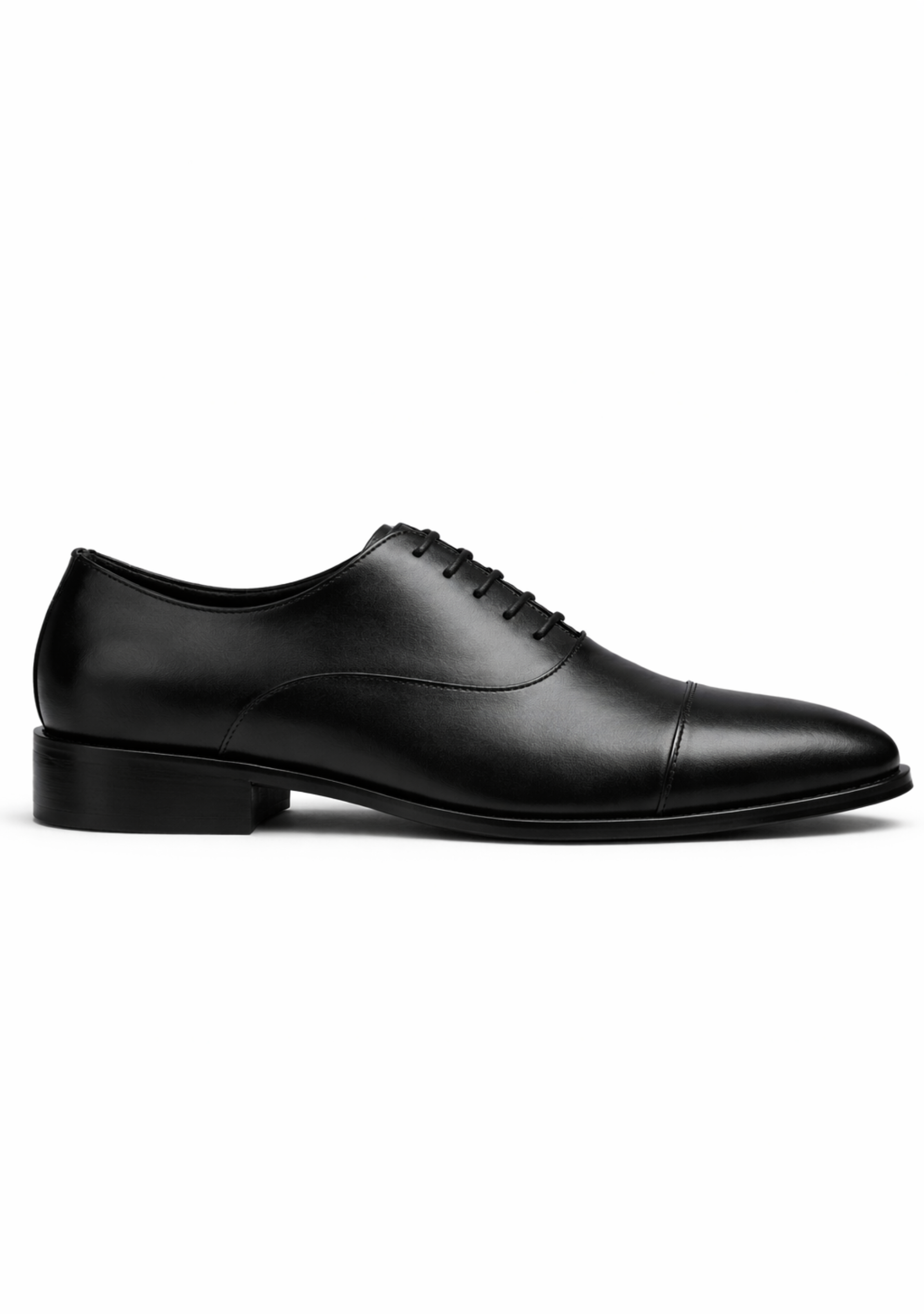 Prestige Cap Toe Black Shoes