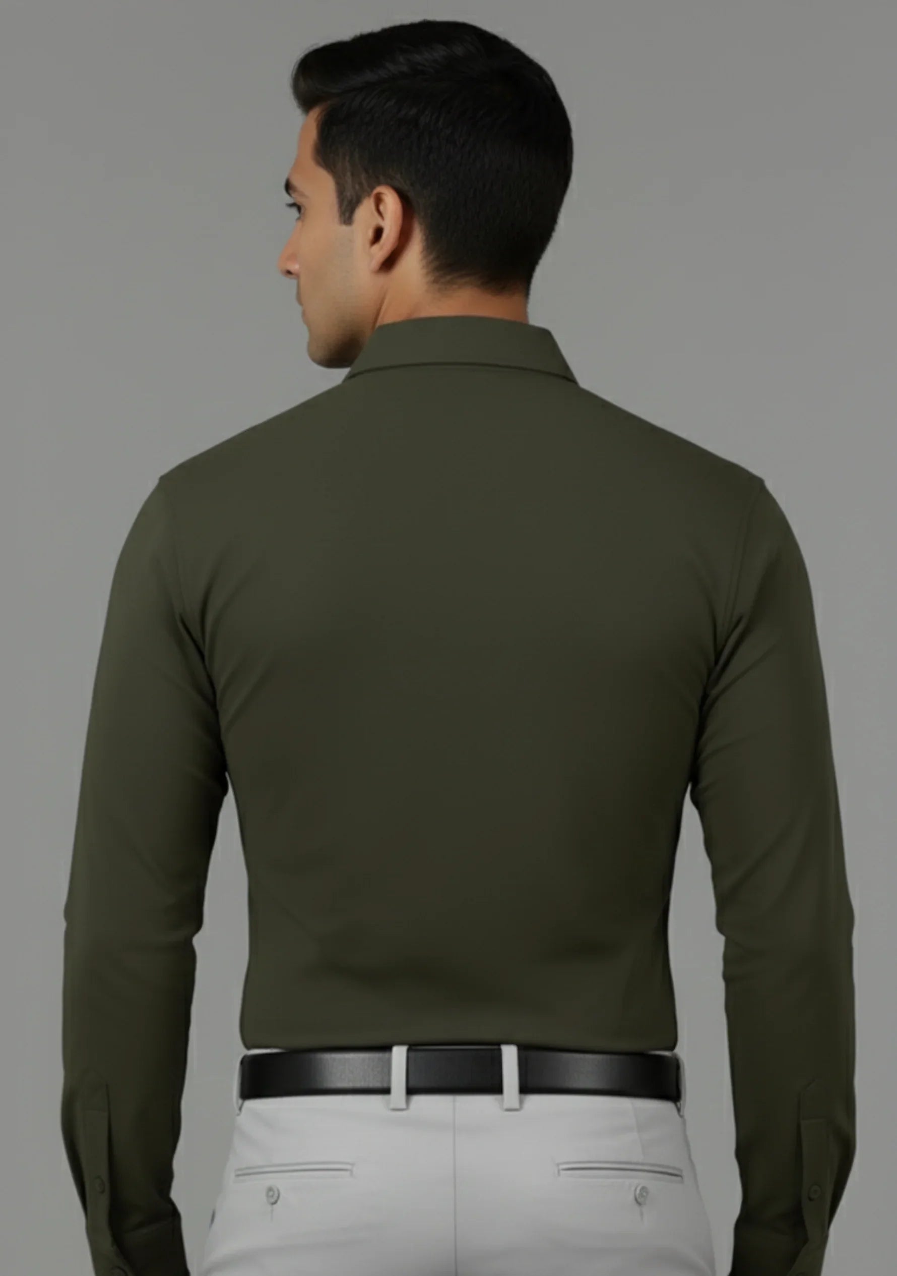 Ripe Olive Full Sleeve Versatile Shirt - The Manatomy
