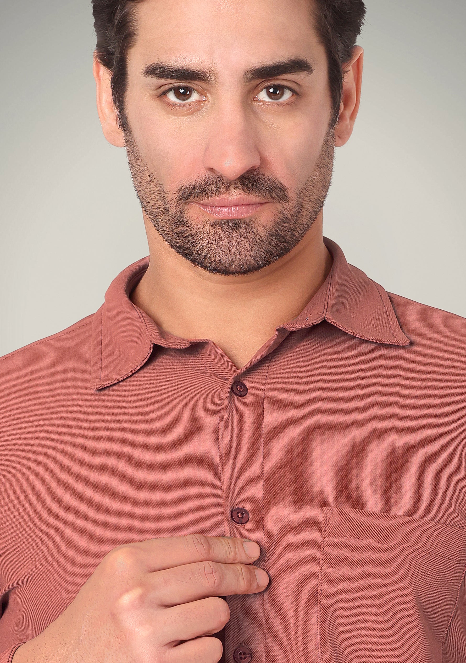 Terracotta Rust Full Sleeve Versatile Shirt