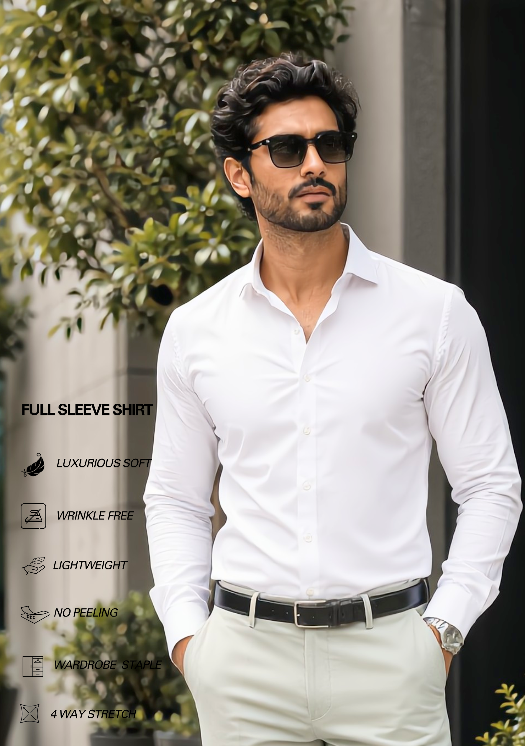 The Signature Combo – White Shirt + Sea Green Pant