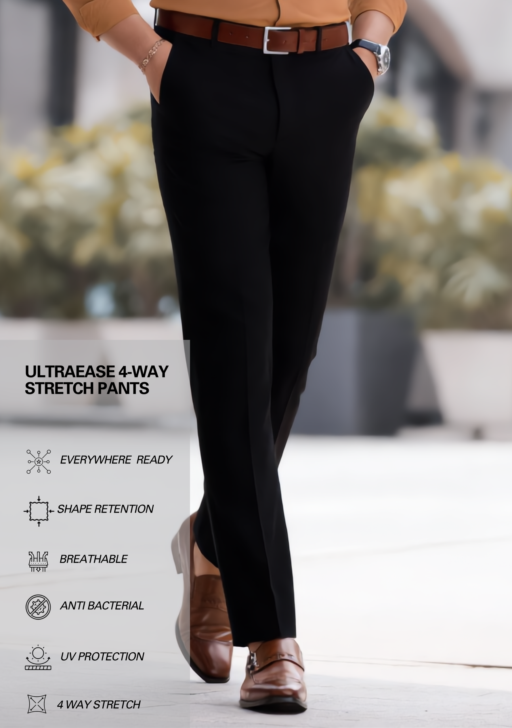 The Signature Combo – Brown Shirt + Black Pant