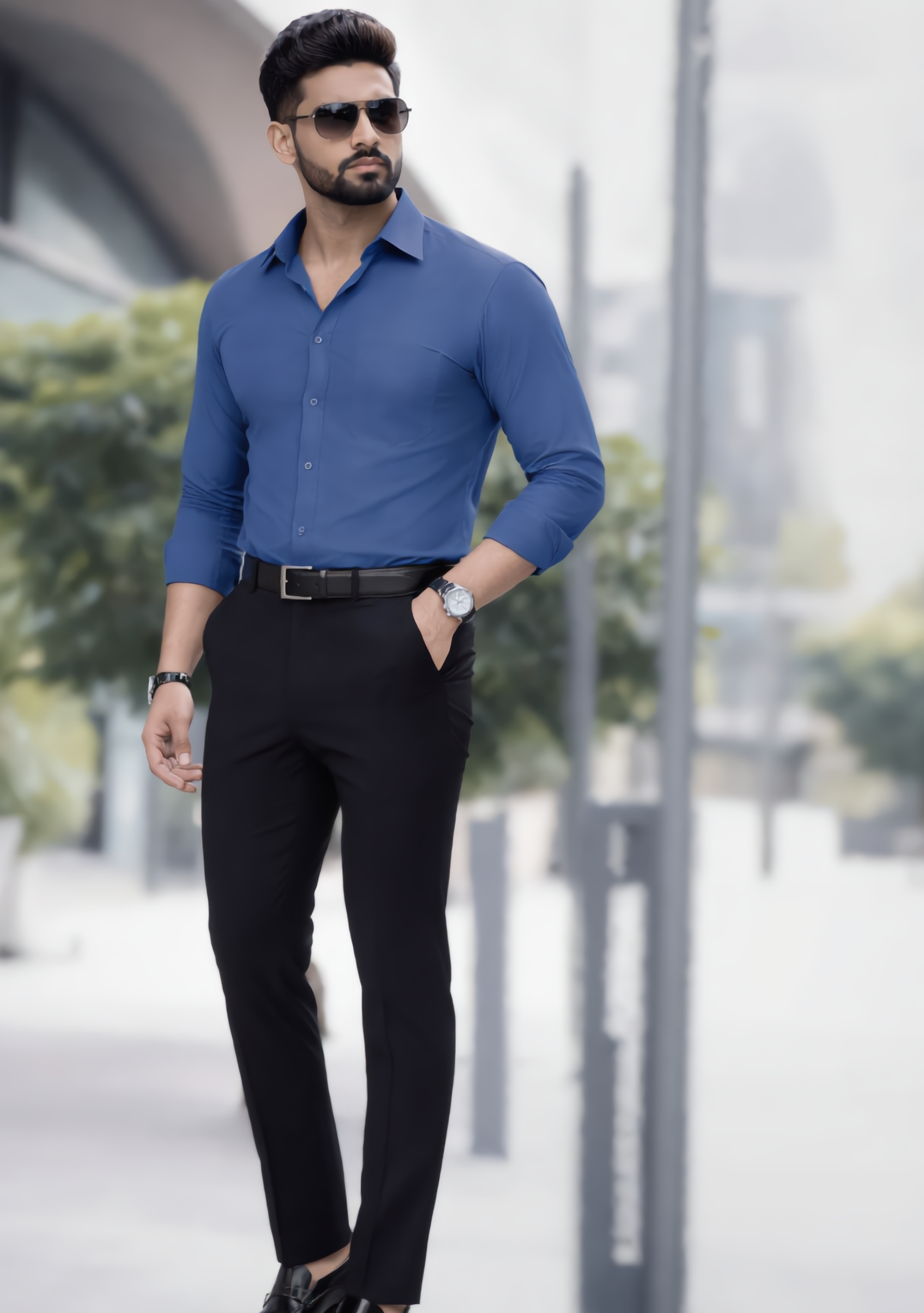 The Signature Combo – Dark Grey Shirt + Black Pant