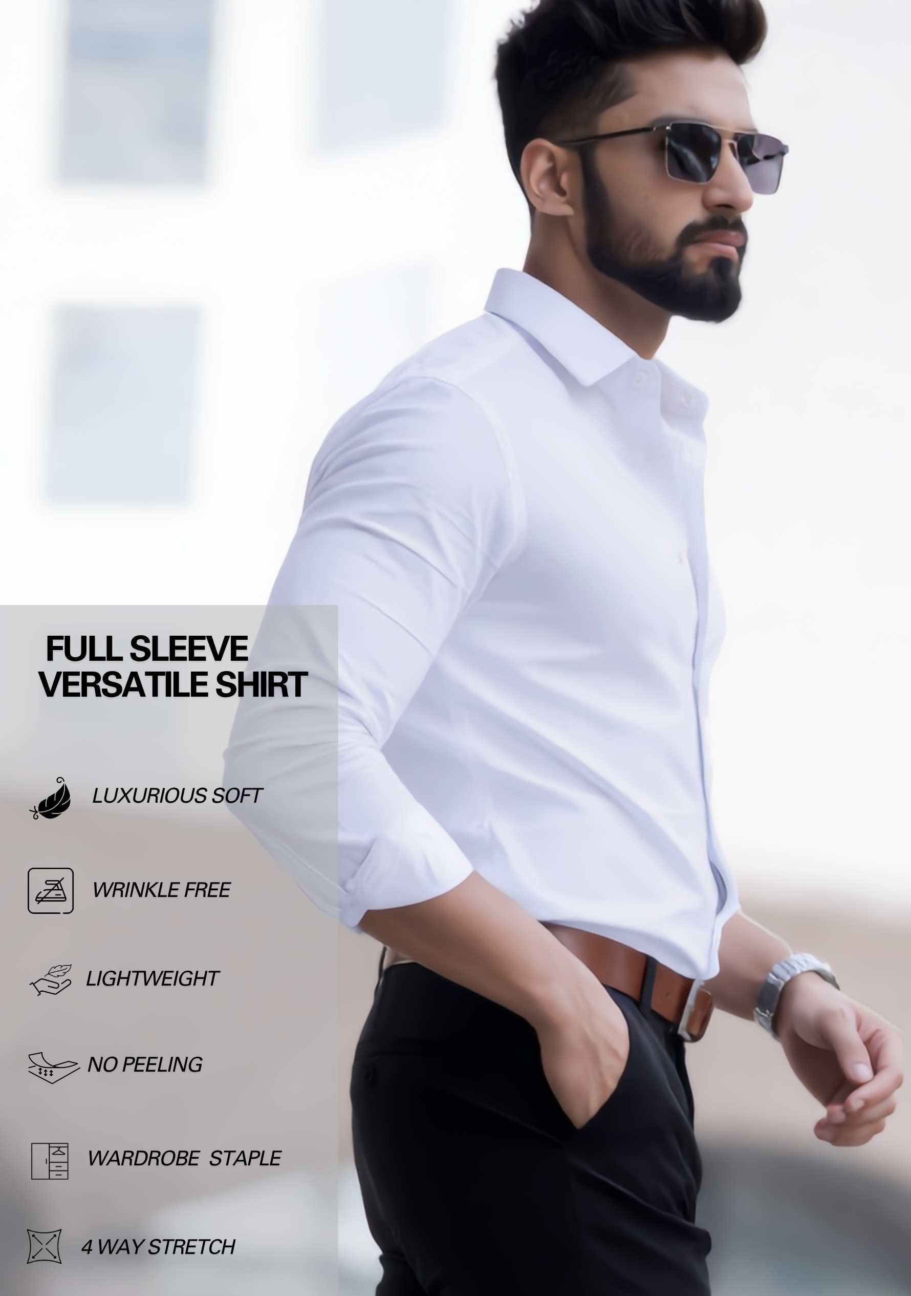 The Signature Combo – White Shirt + Black Pant