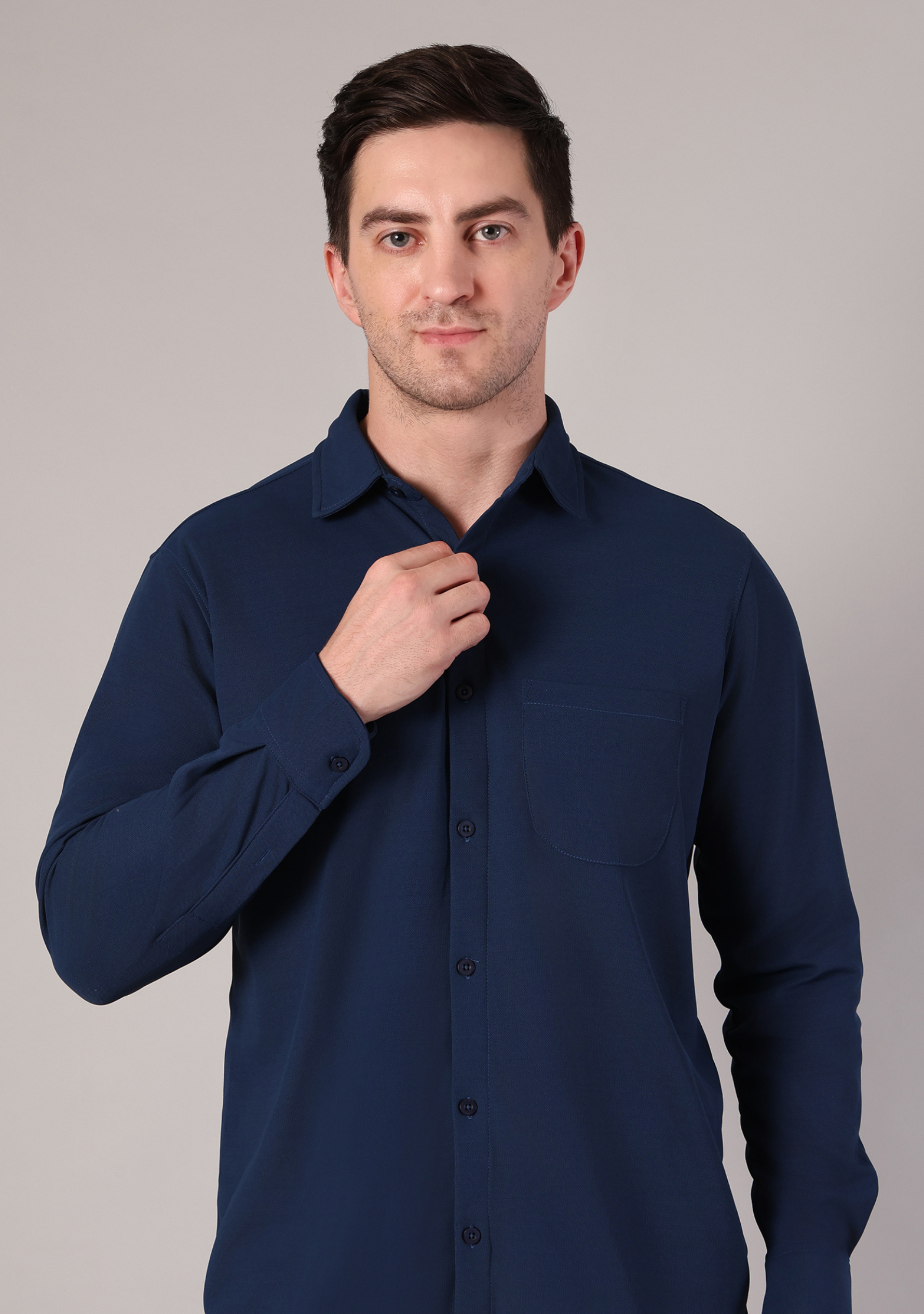 True Navy Full Sleeve Versatile Shirt
