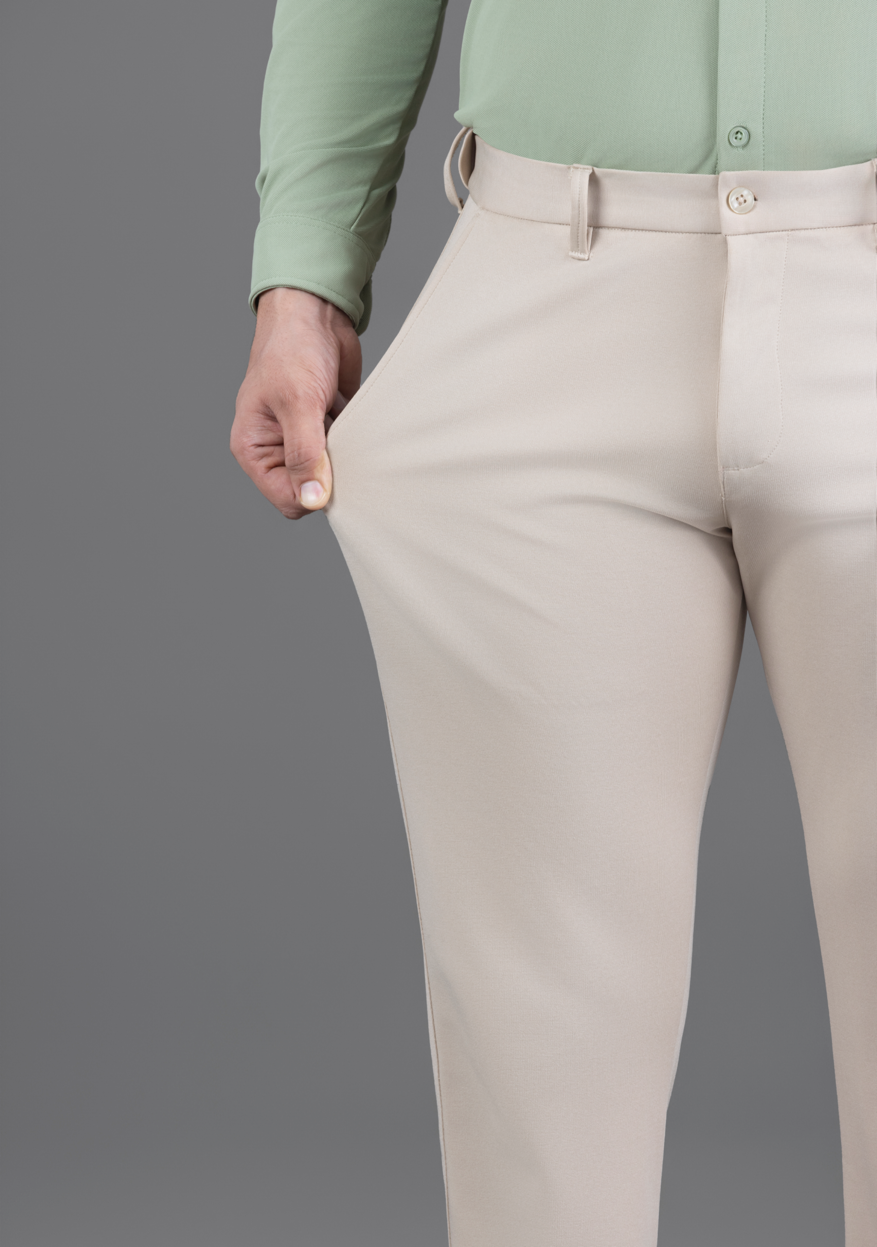 UltraEase 4way Stretch Deep Beige Pant - The Manatomy