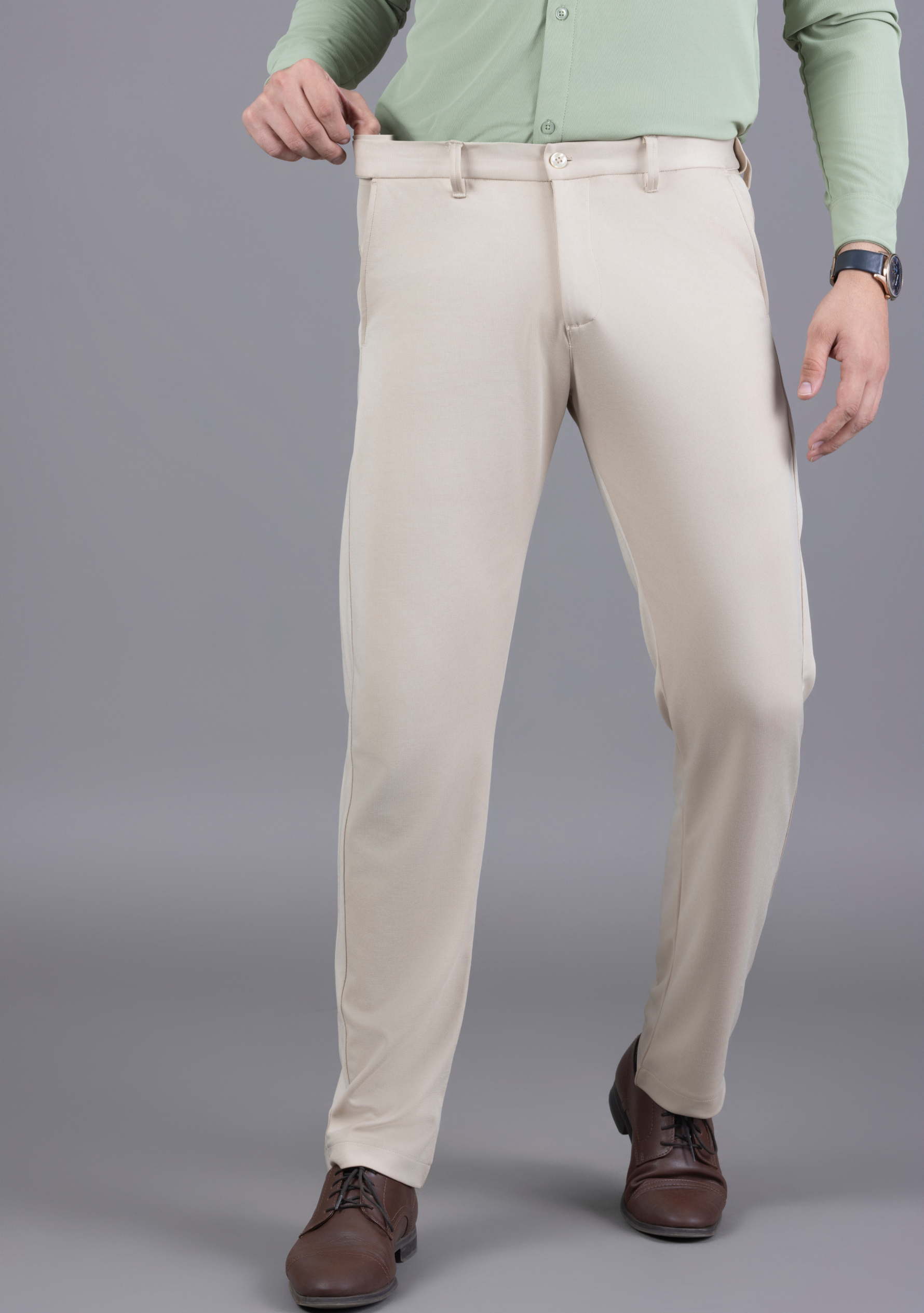 UltraEase 4way Stretch Deep Beige Pant - The Manatomy