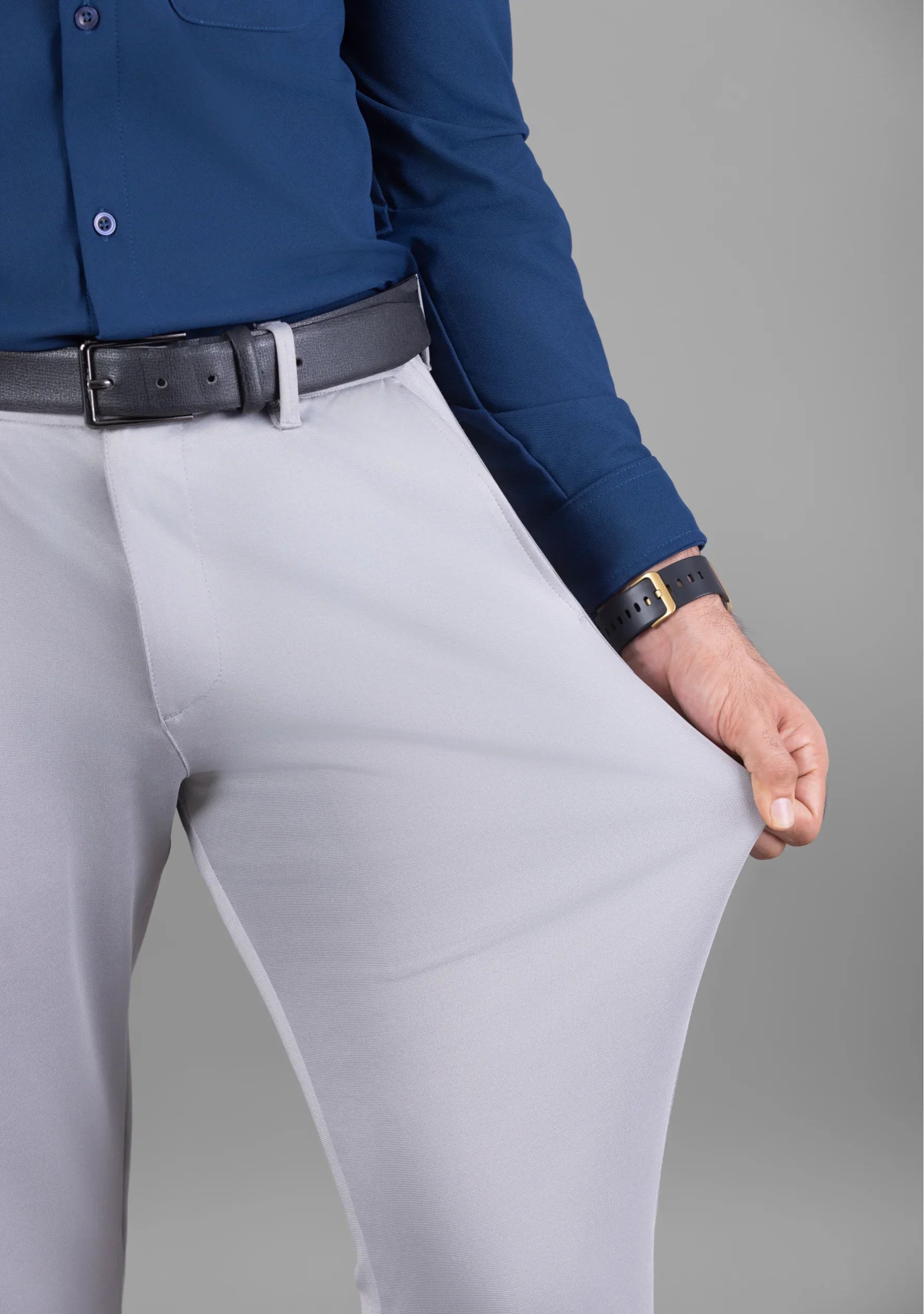 UltraEase 4way Stretch Steel Grey Pant - The Manatomy