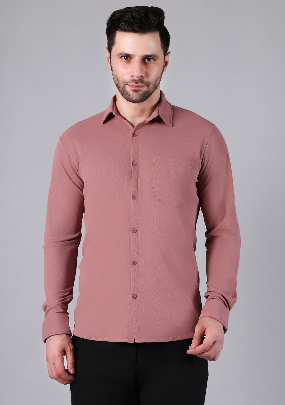 Baby Pink Full Sleeve Versatile Shirt