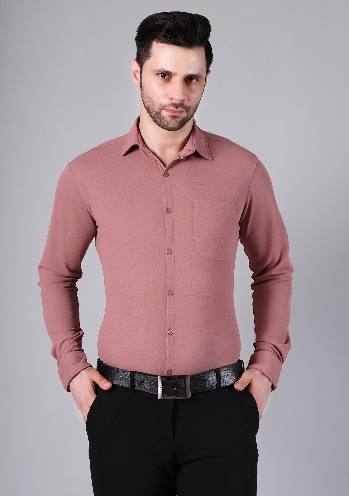 Baby Pink Full Sleeve Versatile Shirt