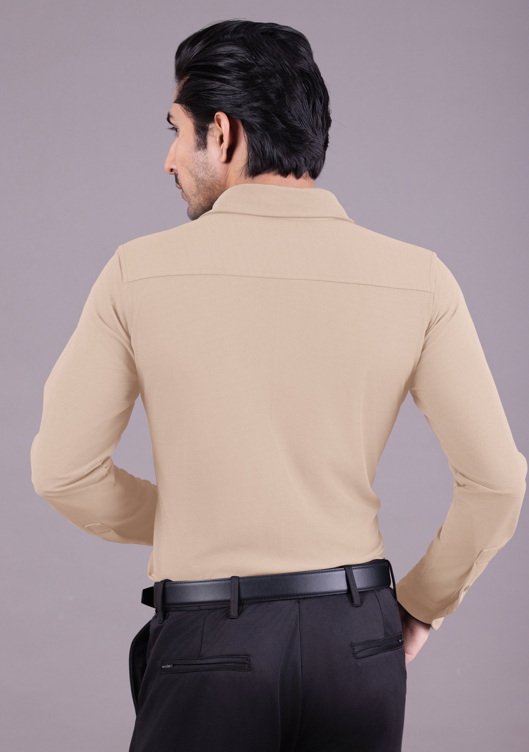 Beige Full Sleeve Versatile Shirt