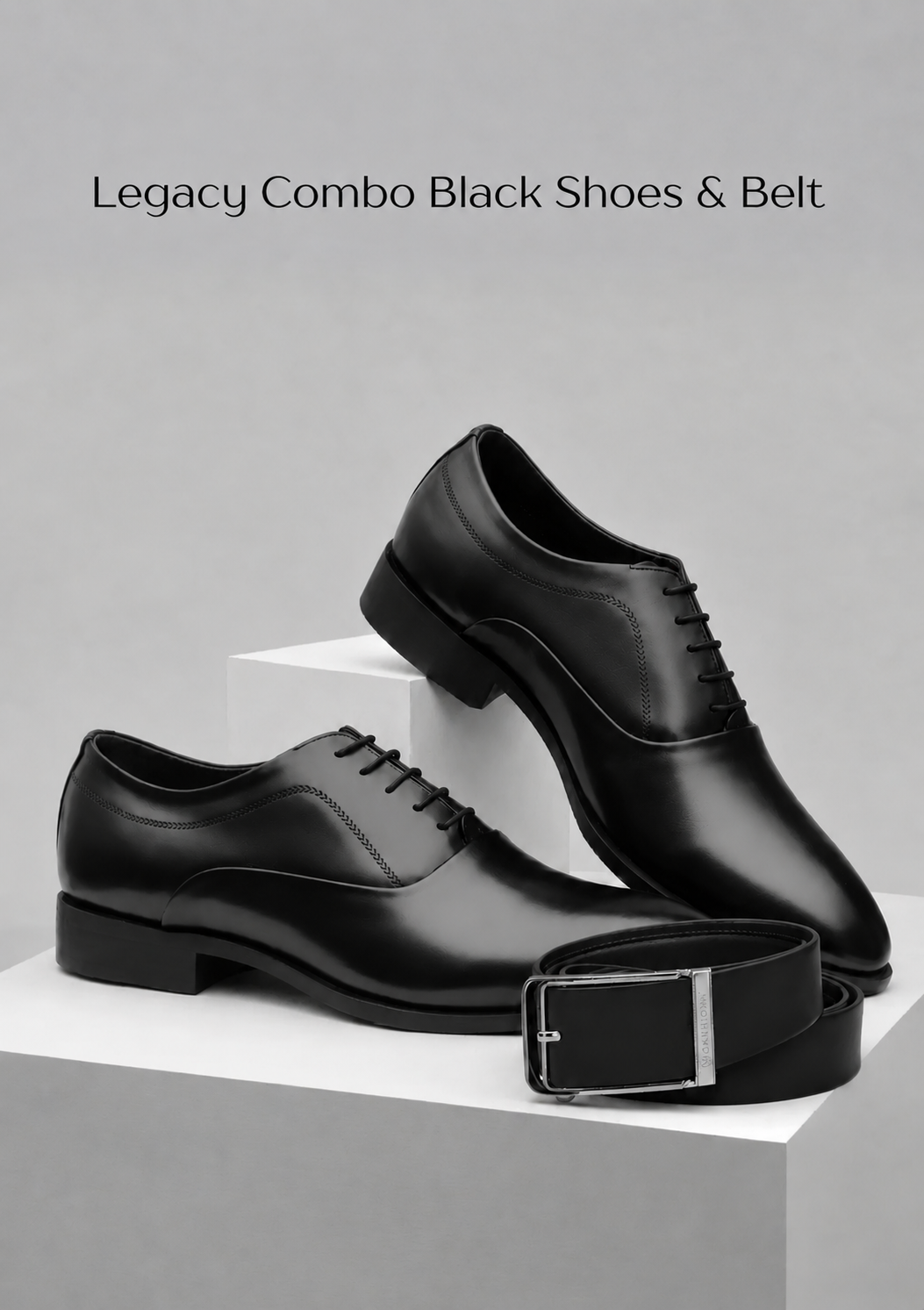 Legacy Combo Black Shoes & Belt