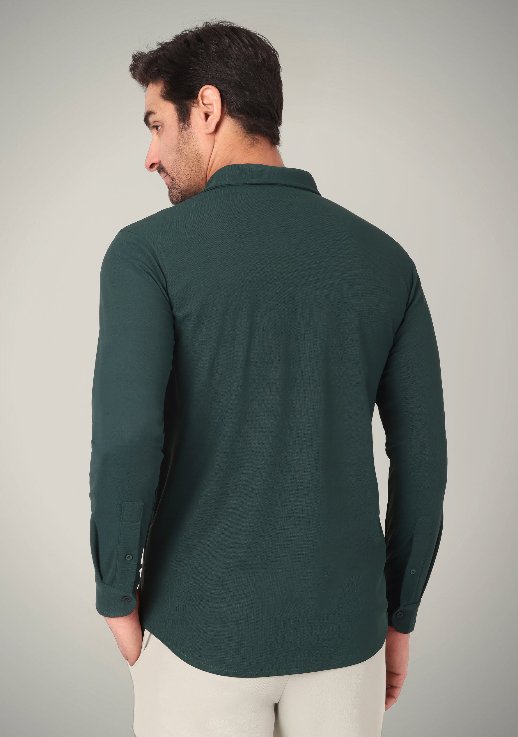 Deep Teal Full Sleeve Versatile Shirt