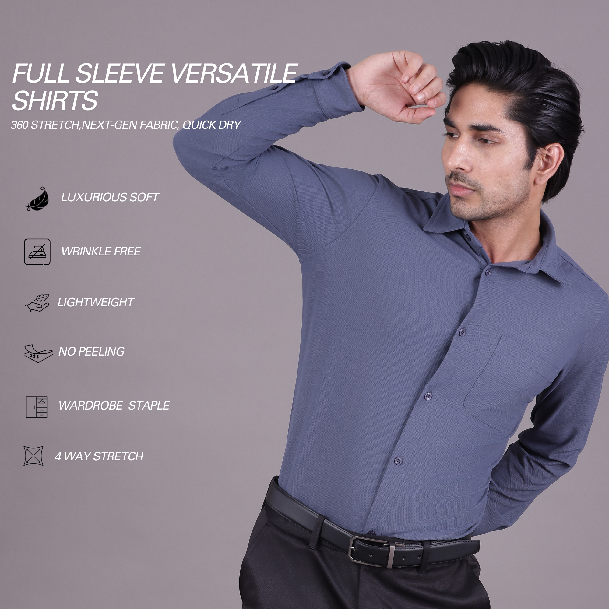 Full Sleeve Versatile Shirts