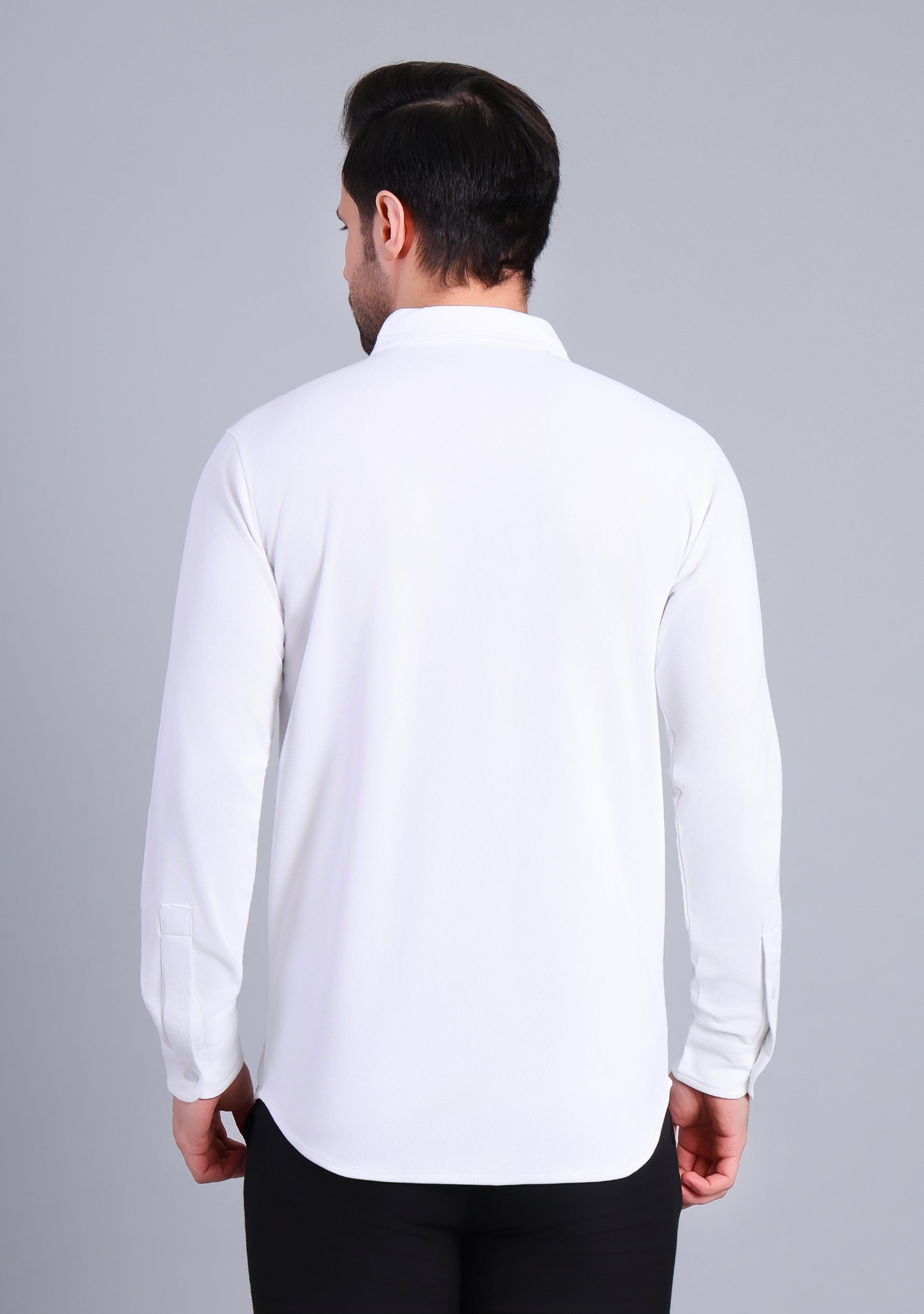 Crisp White Full Sleeve Versatile Shirt