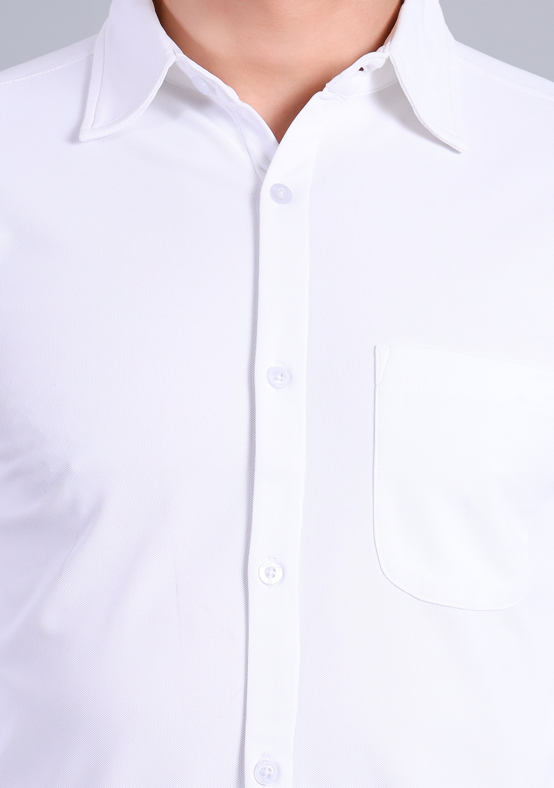 Crisp White Full Sleeve Versatile Shirt