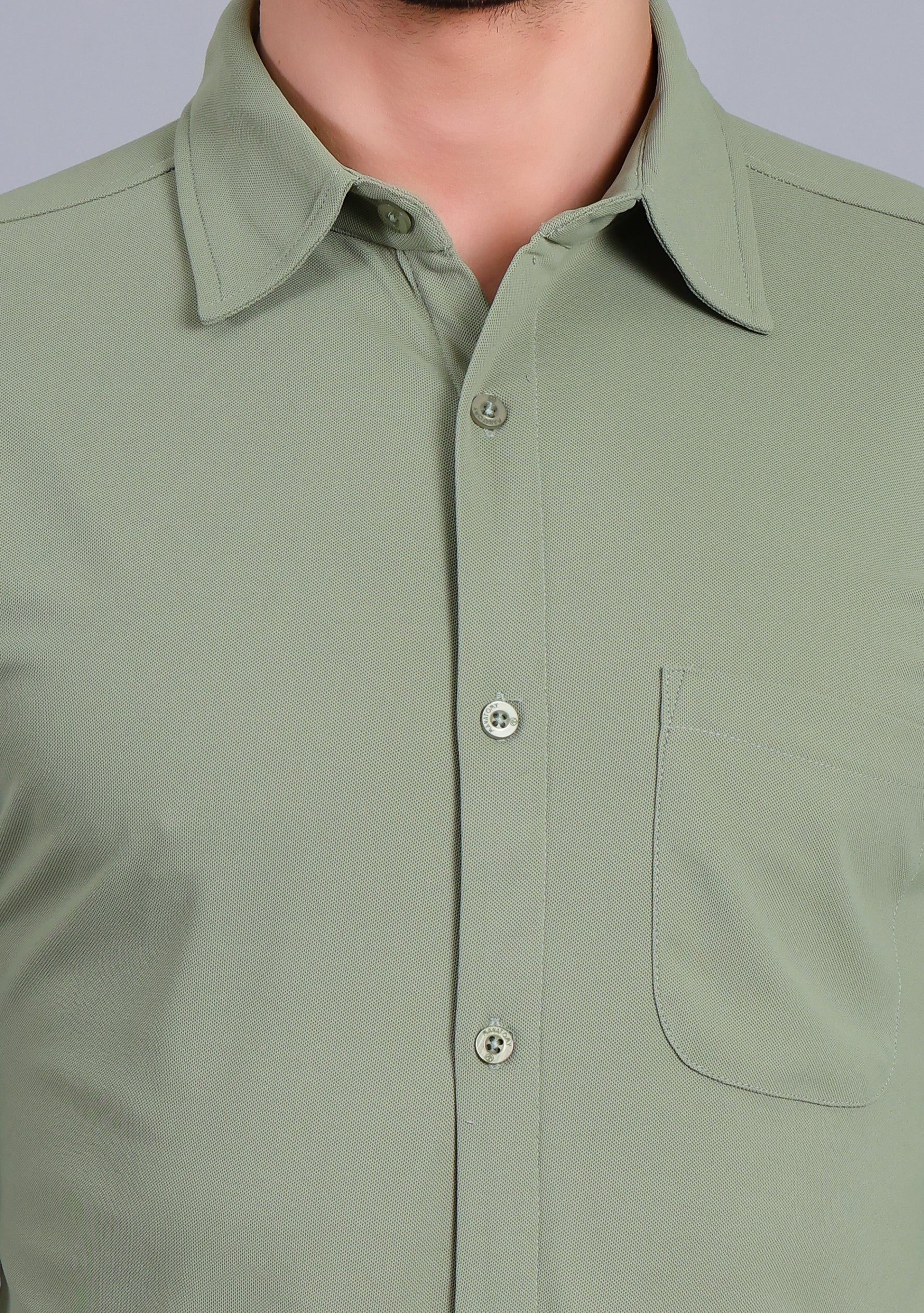 Laurel Green Full Sleeve Versatile Shirt