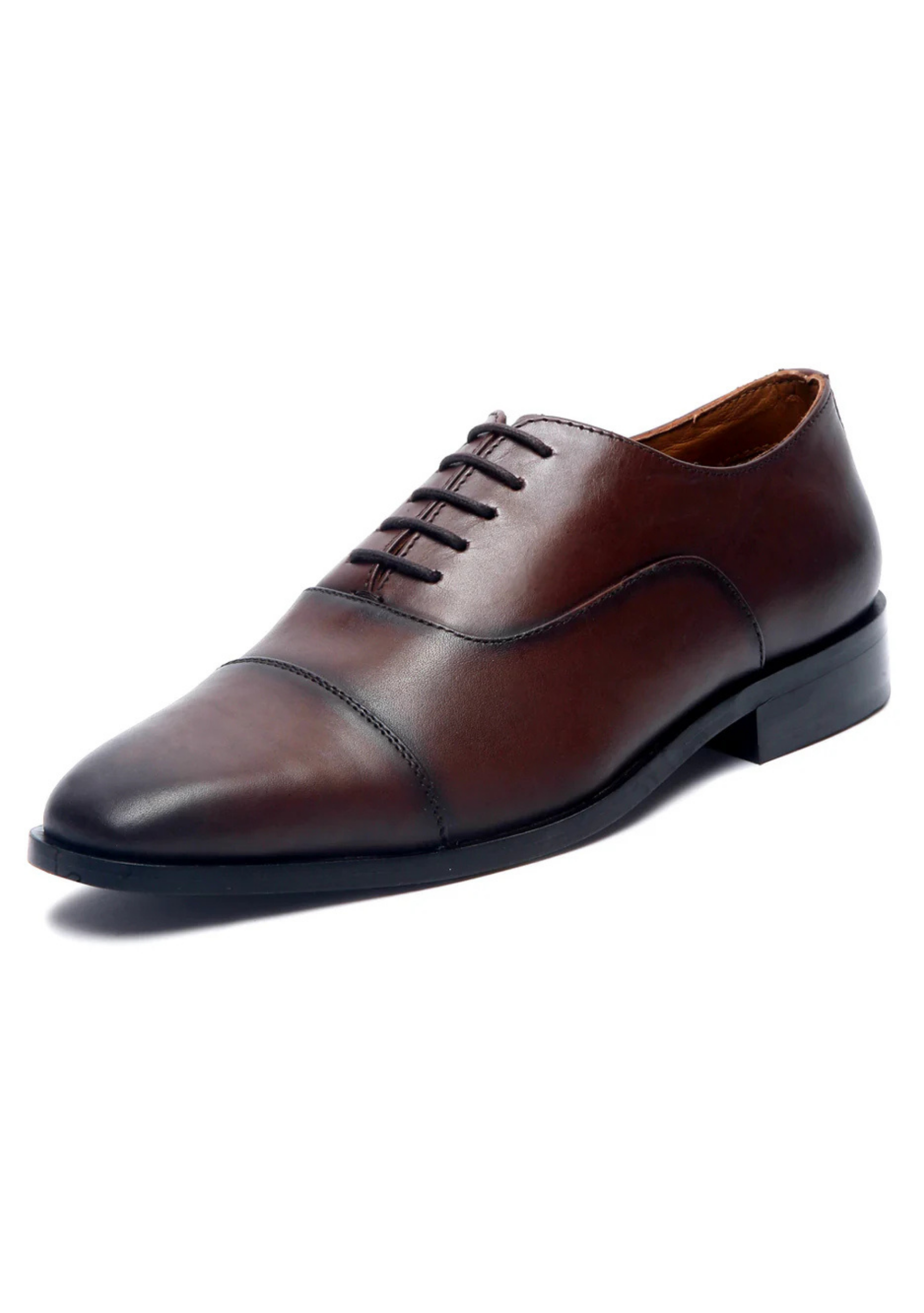 Prestige Cap Toe Brown Shoes