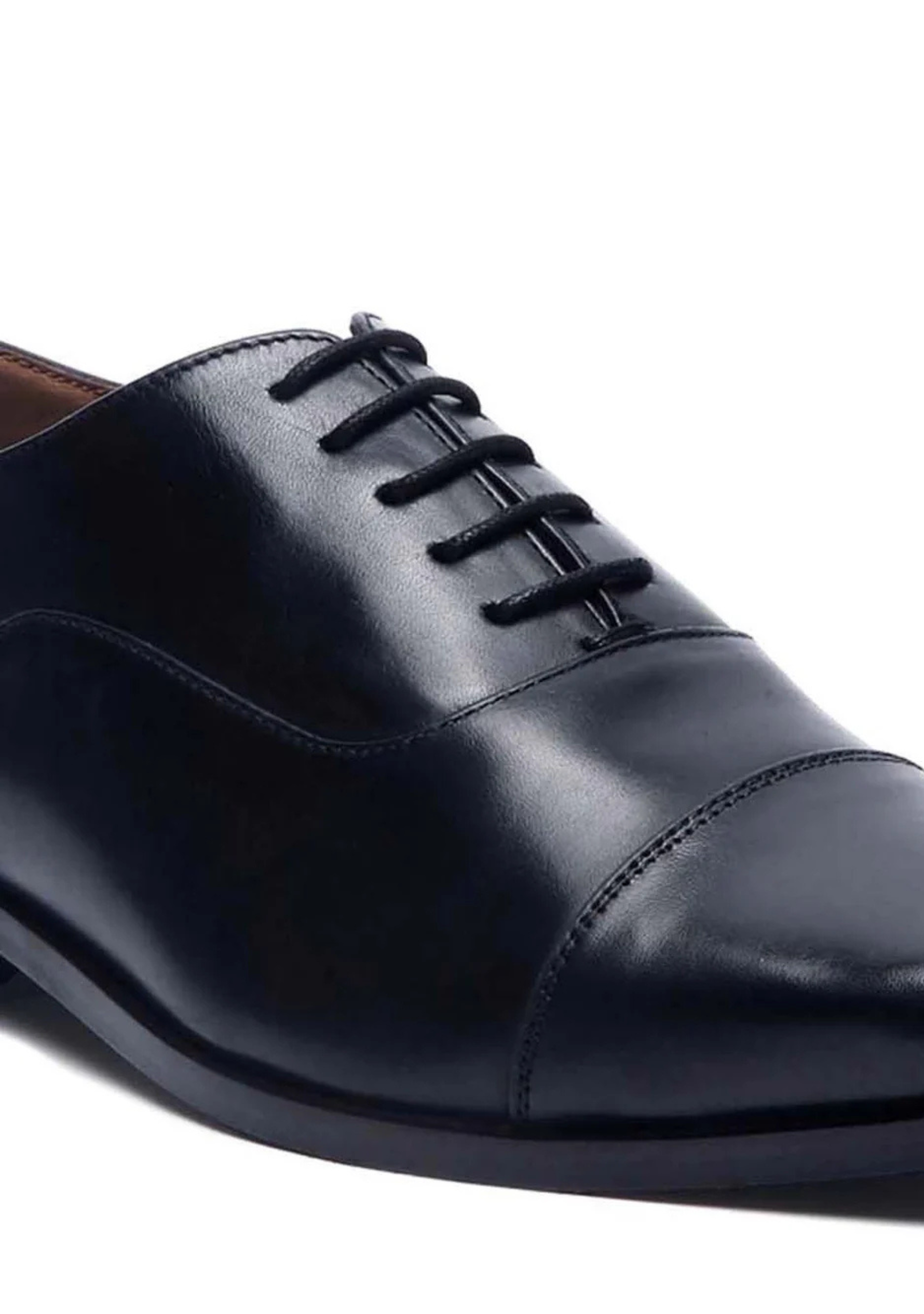 Prestige Cap Toe Combo Black Shoes & Belt