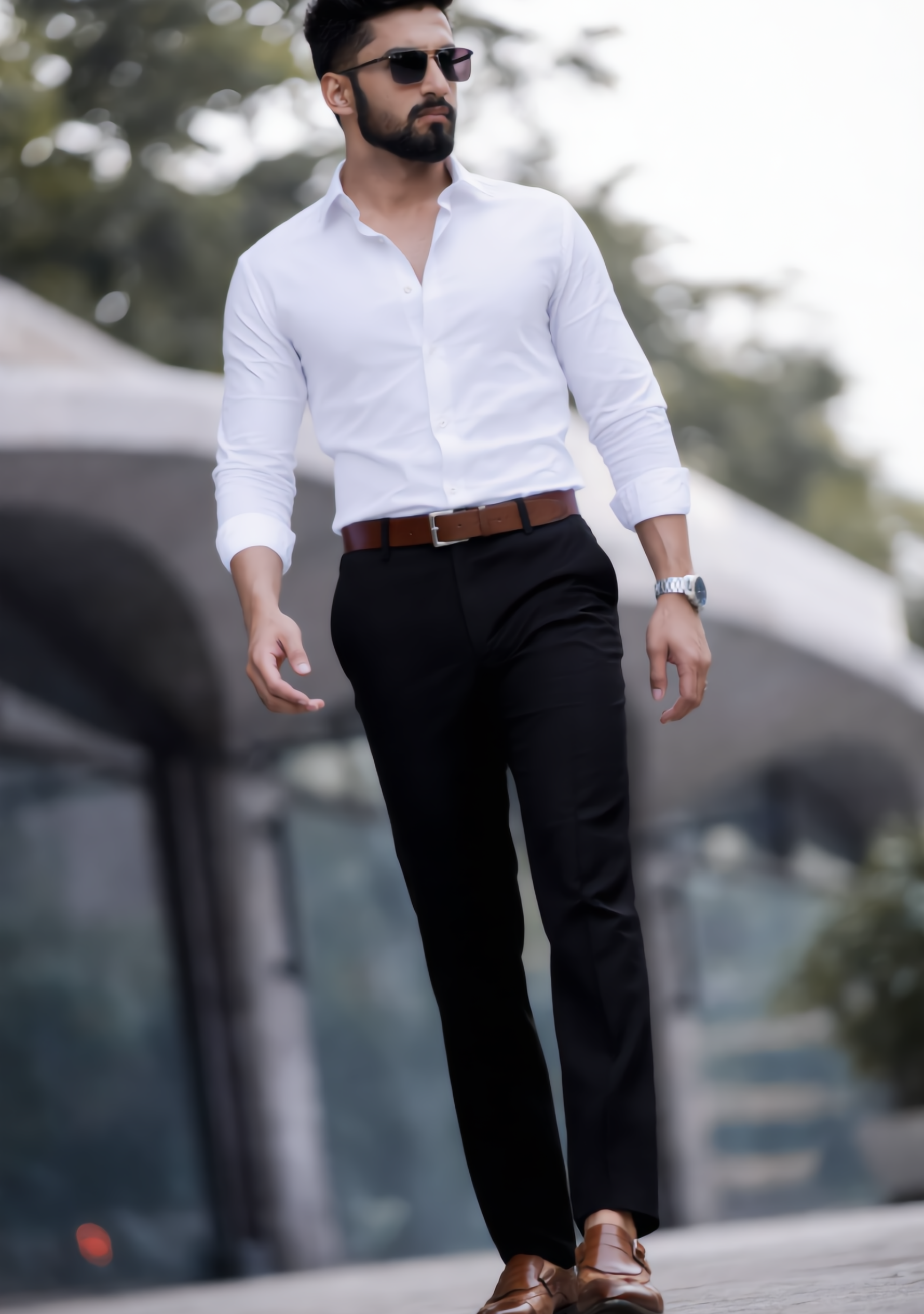 The Signature Combo – White Shirt + Black Pant