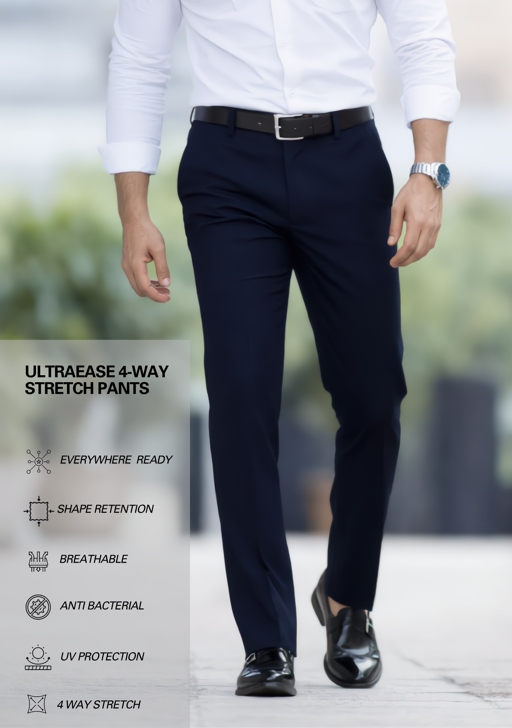 The Signature Combo – White Shirt + Blue Pant