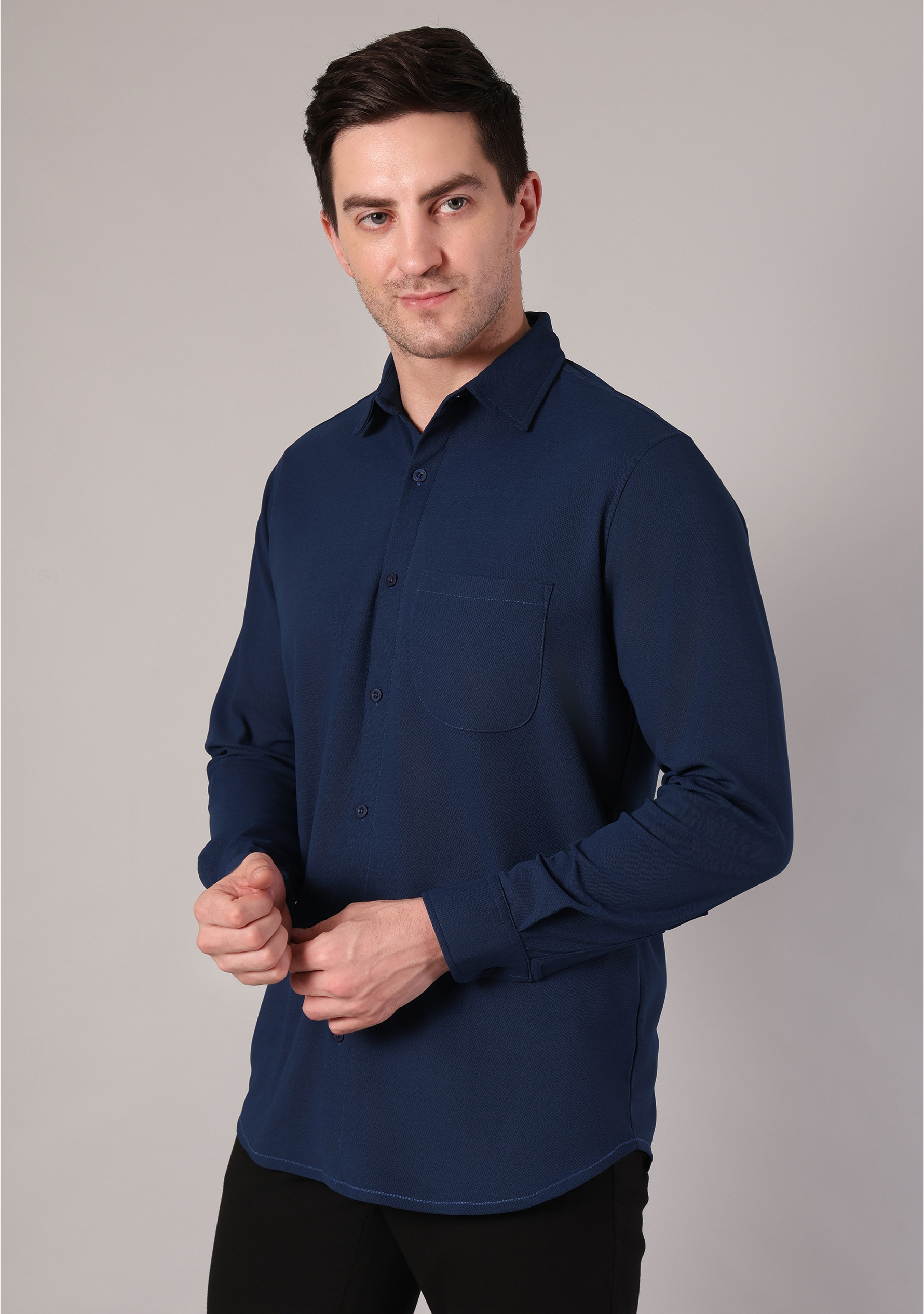 True Navy Full Sleeve Versatile Shirt